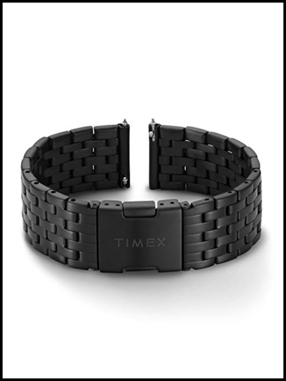 20mm Stainless Steel Quick-Release Watch Bracelet Push Button Deployant Clasp